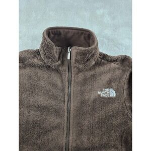 The North Face Jacket Womens XS Brown Fleece Sherpa Full Zip Coat Pockets